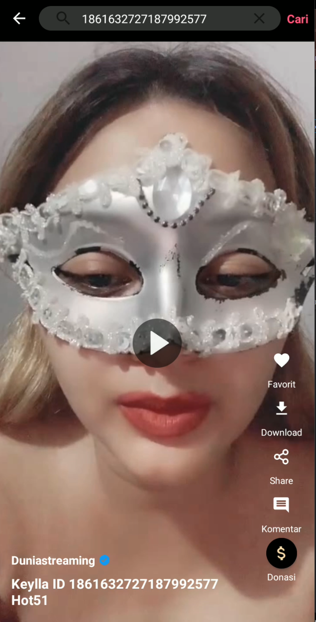 Tampilan video player
