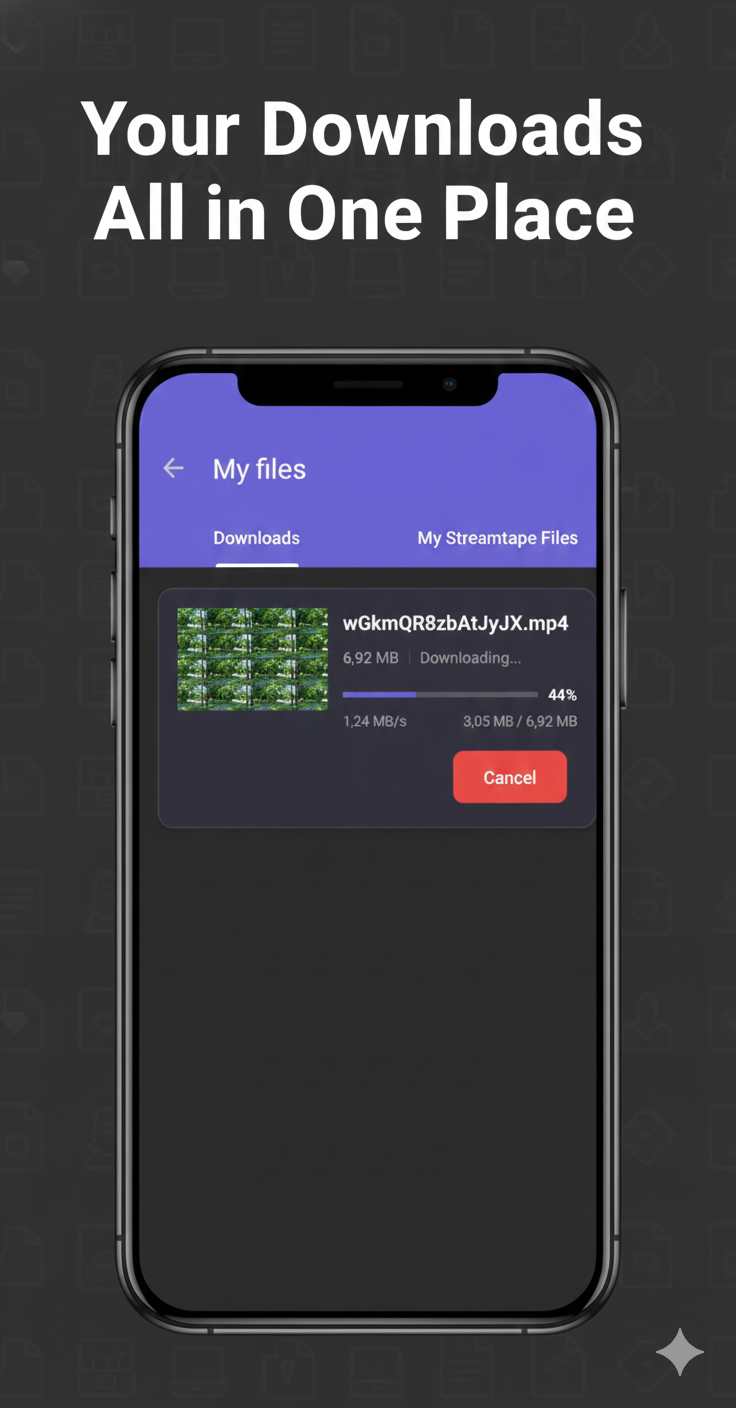 Streamtape Downloader - Interface download video